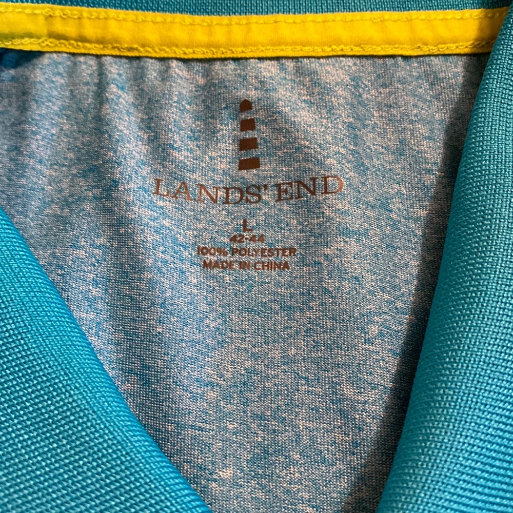 Lands’ End Mens shirt 100% polyester